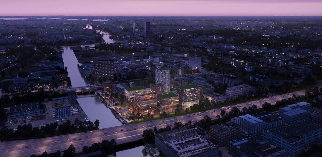 Amstel Discovery District - Night view map